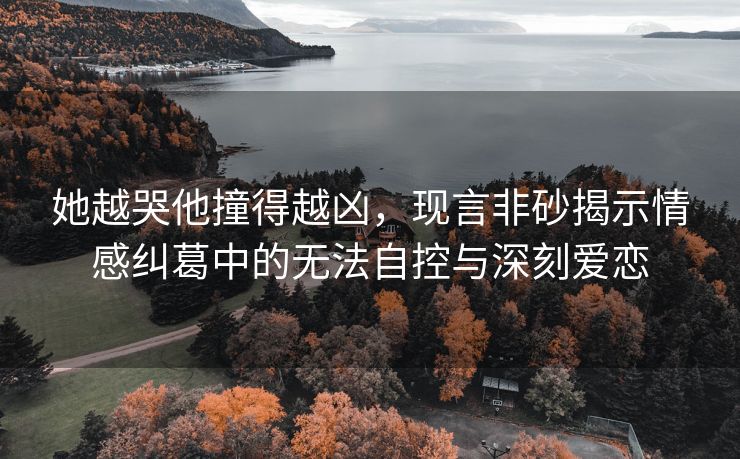 她越哭他撞得越凶，现言非砂揭示情感纠葛中的无法自控与深刻爱恋