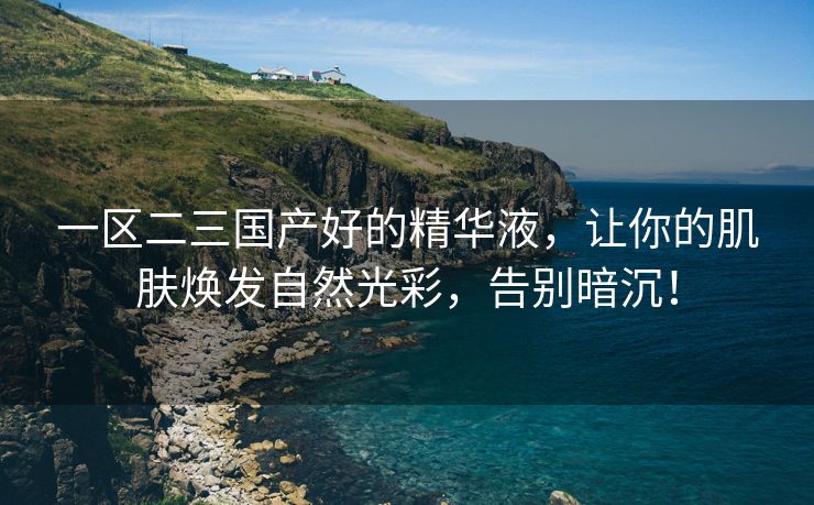 一区二三国产好的精华液，让你的肌肤焕发自然光彩，告别暗沉！
