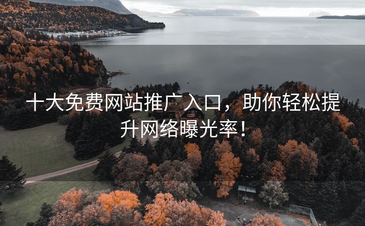十大免费网站推广入口，助你轻松提升网络曝光率！