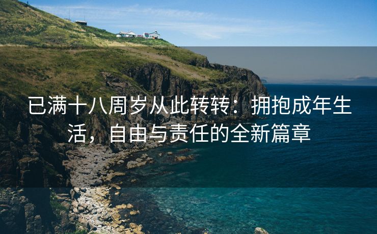 已满十八周岁从此转转：拥抱成年生活，自由与责任的全新篇章
