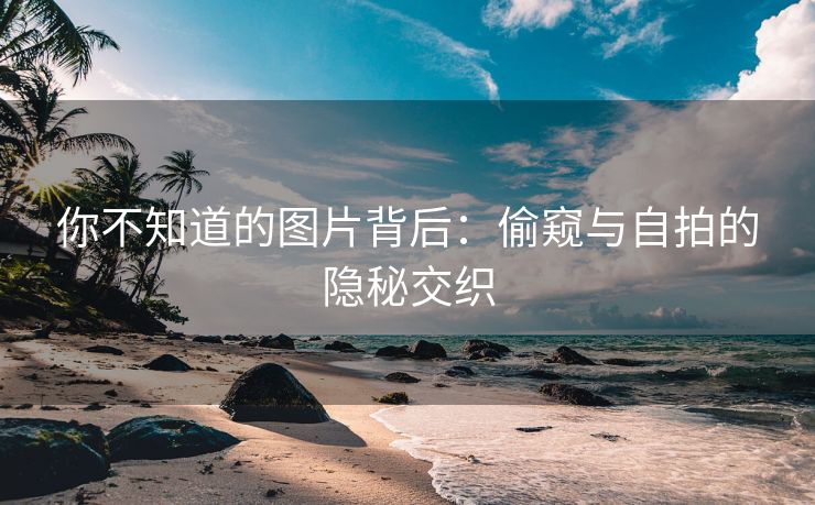 你不知道的图片背后：偷窥与自拍的隐秘交织