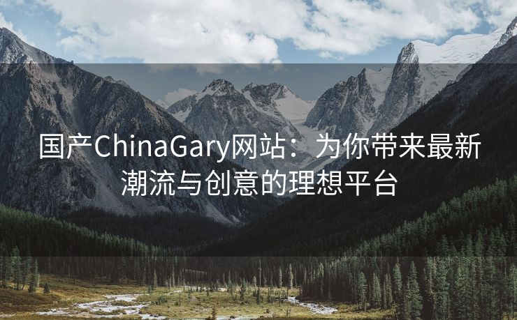 国产ChinaGary网站：为你带来最新潮流与创意的理想平台