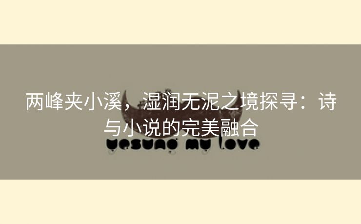 两峰夹小溪，湿润无泥之境探寻：诗与小说的完美融合