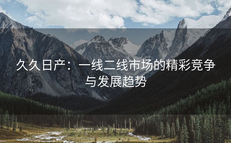 久久日产：一线二线市场的精彩竞争与发展趋势