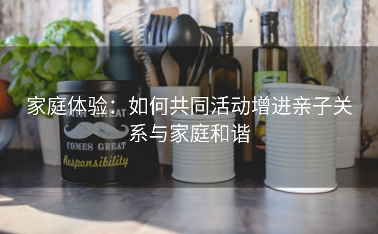家庭体验：如何共同活动增进亲子关系与家庭和谐