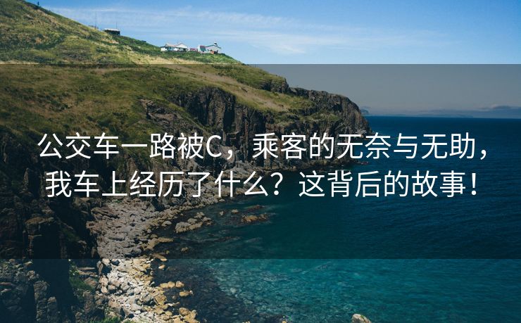 公交车一路被C，乘客的无奈与无助，我车上经历了什么？这背后的故事！
