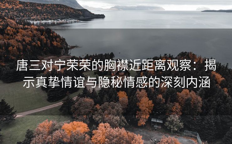 唐三对宁荣荣的胸襟近距离观察：揭示真挚情谊与隐秘情感的深刻内涵