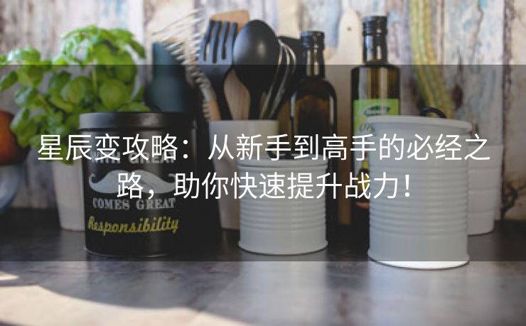 星辰变攻略：从新手到高手的必经之路，助你快速提升战力！