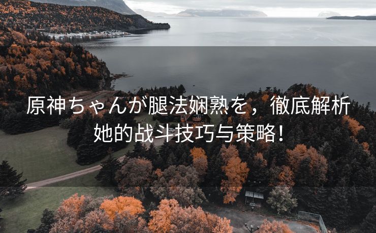 原神ちゃんが腿法娴熟を，徹底解析她的战斗技巧与策略！