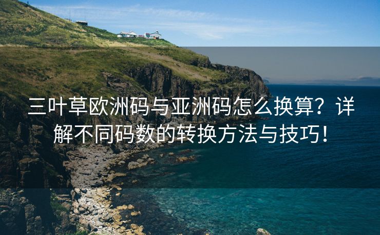 三叶草欧洲码与亚洲码怎么换算？详解不同码数的转换方法与技巧！