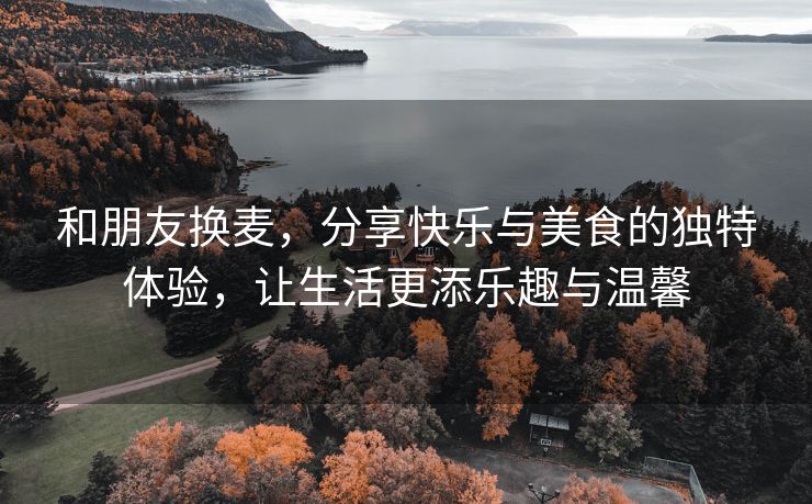 和朋友换麦，分享快乐与美食的独特体验，让生活更添乐趣与温馨
