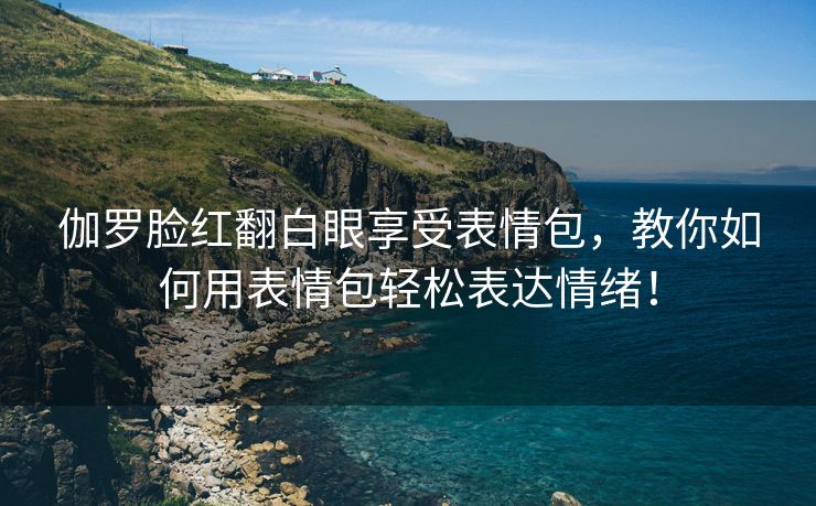 伽罗脸红翻白眼享受表情包，教你如何用表情包轻松表达情绪！