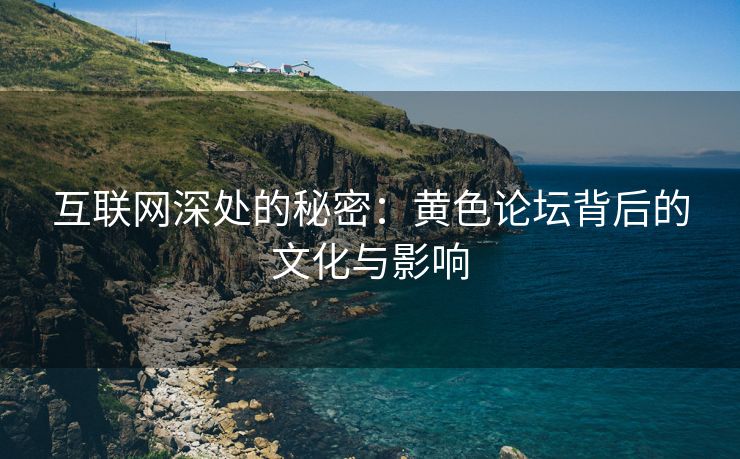 互联网深处的秘密：黄色论坛背后的文化与影响