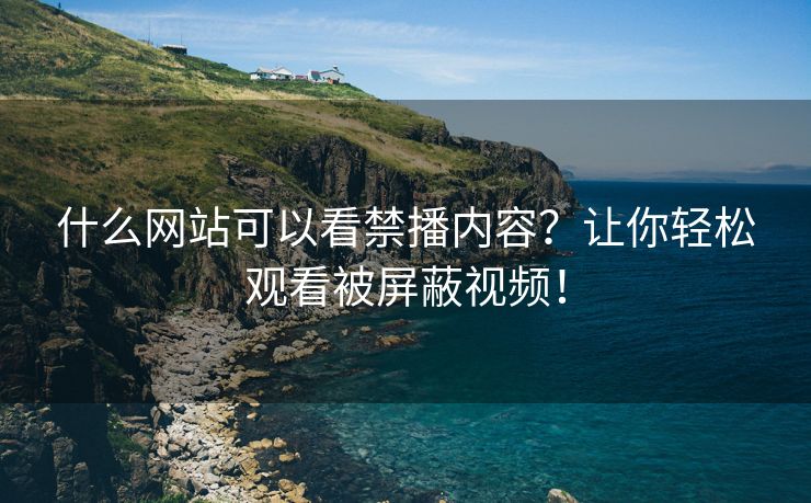 什么网站可以看禁播内容？让你轻松观看被屏蔽视频！